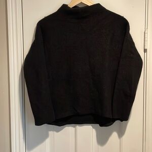 Vince funnel neck cropped wool sweater!